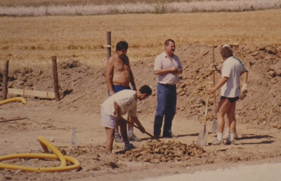 Bau der Plätze 1990_1